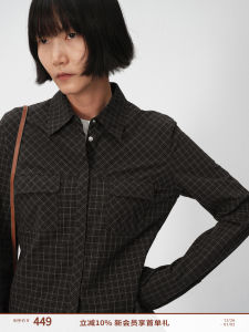 New Arrival Washed Pure Cotton Plaid 3D Fitted Design Shirt Casual Style Straight Cut Long Sleeve Warm Flannel Womens Shirt