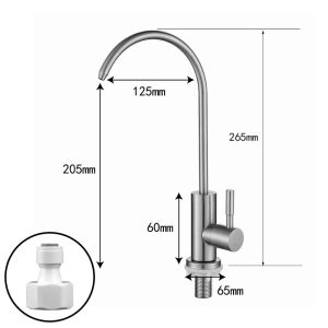 MOLORE | Drinkable Water Filter Tap 304 Stainless Steel Cold And Hot Dual Use Kitchen