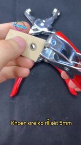 Kìm dụng cụ bấm khoen ore 5mm khuy bạt khoen mắt cáo may mặc