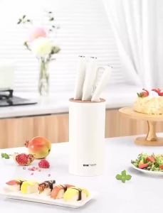 5-piece set of kitchen knives with knife holder stainless steel precision knives chef knives non stick kitchen knives