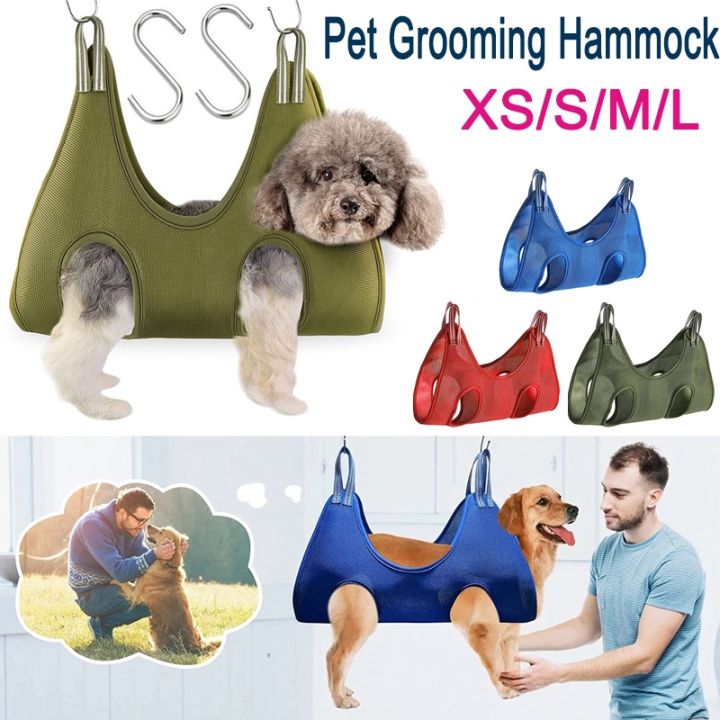 Pet Dog Hammocks Grooming Helper Restraint Bag For Cutting Clip Nails
