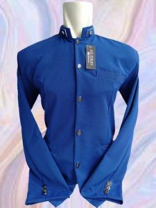 Baju Koko Jasko Dewasa Baju Pria Muslim Semi Jas Polosan Warna Putih