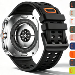 Sports Band For Samsung Galaxy Watch Ultra 2 Marine Silicone Bracelet For GalaxyWatch Ultra 47mm 1:1 Official Breathable Straps