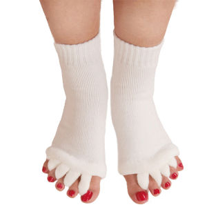 MIYIO 1 1Pair Five Toe Separator Orthotics Separators Toes Bunion Corrector Hallux Valgus Posture Correction