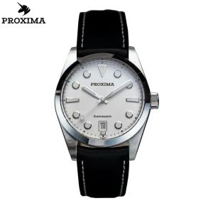 2024 PX1690-2A 39MM Proxima Vintage Men Automatic Mechanical Watches PT5000 Sapphire Stainless Steel Enamel Dial 20Bar