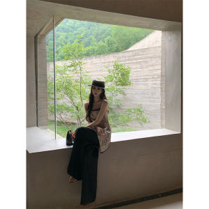 Elegant Comfortable Cotton and Linen High Waist Flowy Loose Pants for Women Summer