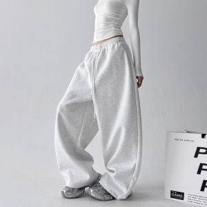 MUYUZI | Classic Slim Fit High Waist Loose Straight Leg Casual Trousers