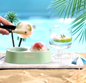 ชุดทำน้ำแข็งบอลวิสกี้ MrBasket Ice Ball บล็อคทำน้ำแข็งจัมโบ้ ชุดทำน้ำแข็ง น้ำแข็งก้อน Jumbo Ice Ball