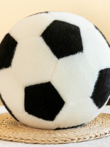 Búp Bê Bóng Đá Đen Trắng Sáng Tạo Gối Búp Bê Nhồi Bông Quà Tặng Sinh Nhật Cho Bé Trai Đồ Chơi Trẻ Em Đồ Chơi Mềm PP Cotton