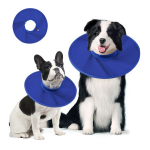 Lightweight Breathable Elizabethan Collar for Large Dogs Post-Operative Pet Recovery Anti-Licking Soft Circle Dog Supplies