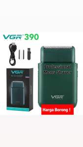 Original VGR Shaver V-390 Beard Shaver Beard Cutting Portable Mens Shaver Machine Foil Cutting Blades USB Rechargeable