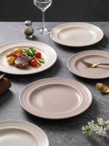 mornenjoy | Underglaze Colored White Porcelain Hat Shaped Dish Plates