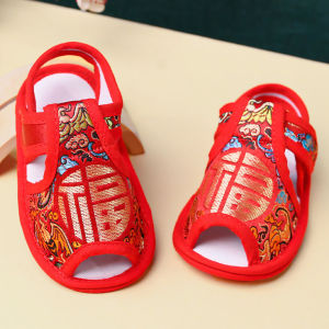 Giày Đi Học Mùa Hè Cho Bé Trai Bằng Vải Lụa Thoáng Khí Chống Trượt Đế Mềm Giày Đi Học Hai Lớp Chữ Hộp Hình Mèo Cho Bé Trai