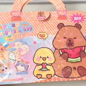 Kuromi Melody Elsa Princess Frozen Makeup Bag Kuromi Drawing DIY Coloring Toy for Kids Creative Gift