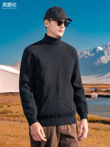 Enjeolon | Mens Slim-Fit Solid Color Turtleneck Sweater