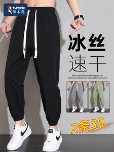 Quần Dài Thể Thao Nam Mùa Hè Mỏng Rộng Rãi Quần Dài 9 Điểm Quần Dài Thường Ngày Đa Năng Thoải Mái Thoáng Khí Quần Dài Thể Thao