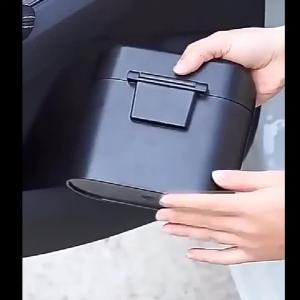 For Suzuki Dzire Swift ZC33S Sport 2017~2024 Car Door Seat Clip Stand Holder Black Plastic Square Pressing Trash Can Accessories