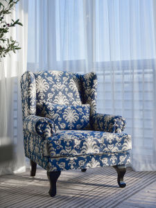 Best Selling American Wingback Chair American Light Luxury Chair American Single-Seat Sofa Chair Bedroom Sofa Tiger Stool Balcony Chair