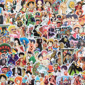 Bandai | New 106/120Pcs One Piece Luffy Stickers Anime Sticker For Notebook Motorcycle Skateboard Computer Mobile Phone Toys