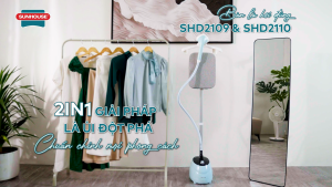 Bàn Là Hơi Đứng Sunhouse SHD2109 - Thiết Kế Ủi Treo Ủi Nằm 2in1 Đa Năng - Bảo Hành 12 Tháng