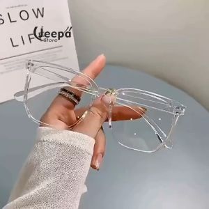 Kacamata Anti Radiasi Y650 Bingkai Transparan Fashion Terbaru Pria Wanita Gaya Simple Korean Bergaya Retro Kotak