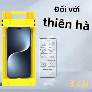 Bộ 3 Miếng Dán Bảo Vệ Màn Hình Bằng Gốm Cho Samsung S25/S23 Ultra/S24/S22/S21 Note 20 - Không Bụi Dễ Dàng Lắp Đặt Không Phải Kính Cường Lực