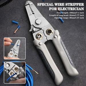 OUDISI 2023 Multi-function Wire Stripper Electrician Cable Peeling and Cutting Pliers Wire Pliers