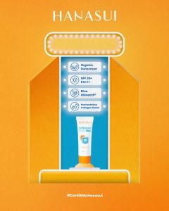 READY Hanasui Collagen Water Sunscreen SPF 30 - Ringan & Mencerahkan Kulit No Whitecast Tidak Kusam Berminyak