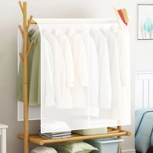 Sheer Organza Clothes Dust Cover - Open-End Design for Hanging Dresses Floor Rack & Wardrobe Protector