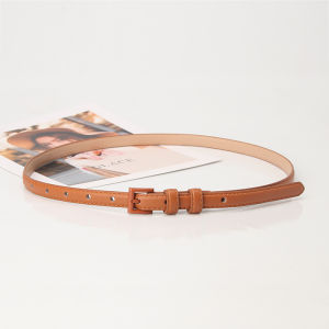 Decorative Narrow Leather Belt for Jeans Slimming Women