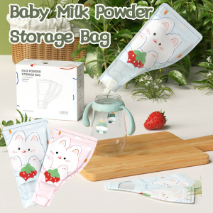 30PCS Baby Milk Powder Storage Bag Double-track Sealed Storage Bag Portable Milk Powder Bag