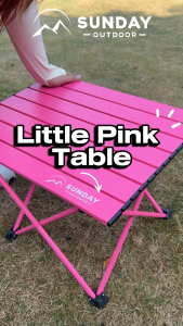 Sunday Outdoor Portable Beach Table for Sand with Aluminum Table Top Easy to Carry