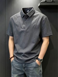 Dark Gray Quick Drying Mesh Polo T-Shirt