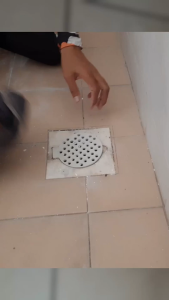 SUS 304 Stainless Steel Floor Grating Floor Trap Bathroom Satin Nickel Penutup Lubang Bilik Air 100mm