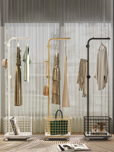 Floor Internet Celebrity Metal Hallstand Multi-Functional Creative Hanger For Home Modern Minimalist Double Layer Bedroom Hanger
