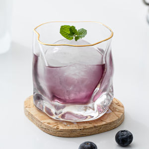 YOGEHOME | High Aesthetics Ins Style Glass Cup for Tea Milk Water Whiskey Beer