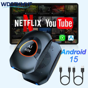 5in1 Android15 Wireless Adapter Wireless CarPlay Android Auto AI Box For OEM Cars Plug and Play WiFi Bluetooth Auto Connection