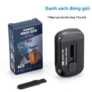 Ms.Dear | Dao Cạo An Toàn 6 Lớp Dành Cho Nam Giới Dao Cạo Thủ Công Có Lưỡi Dao Có Thể Thu Vào Dao Cạo Du Lịch Di Động Dành Cho Da Nhạy Cảm Thiết Kế Tiện Dụng