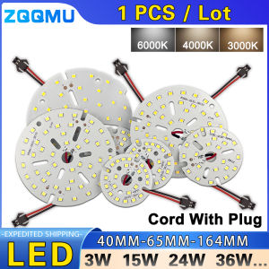 1Pcs High Bright SMD 2835 LED Light Board 3W 5W 7W 9W 12W 15W 18W 24W 36W For Home Lighting DIY White Warm Light Panel Bulb