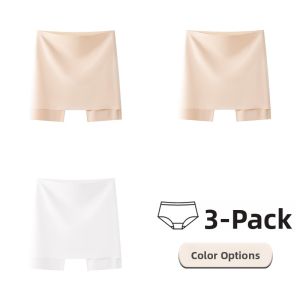 miiow | Cat Woman Summer Ice Silk Safety Pants Womens Base Layer Triangle Area Anti-Light Shorts High Waist Casual Underwear