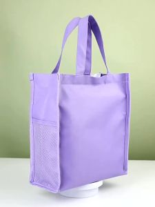 Beg Buku Kanak Kanak Perempuan Kartun Comel Beg Tangan Murid Sekolah Rendah Beg Fail Budak Pergi Kelas Tambahan Sanrio Kuromi Tuition Bag School Students Storage Document Tutoring Bag Handbag Kids 补习袋小学生手提袋工具儿童学习收纳文件袋书包补习班装书补课包 H045