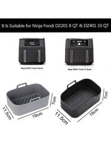 1pcs Air Fryer Silicone Baking Mat Air Fryer Baking Tray Silicone Baking Tray Baking Special/Reusable Air Fryer Pan Replacement