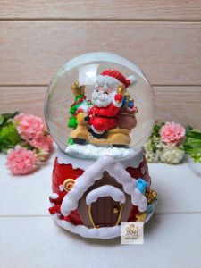 Snowball Christmas Kotak Musik Bola Air Kaca Salju Snowman Santaklaus Hadiah Batal