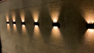 🐻DAILY2U🐻 6/8/10 LED Outdoor Solar Wall Light Solar Light Waterproof Solar Led Light for Courtyard Street Landscape Garden Decoration Wall Lamp