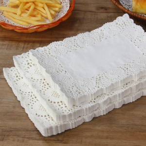 MEISITEKEKE | Oily Food Absorbing Rectangle Doily Paper