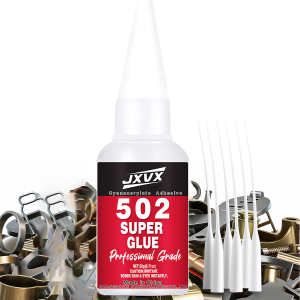 JXVX Super Metal Instant Adhesive 502Waterproof Cyanoacrylate Glue 20g5Sec Super Glue Strong Bond For MetalJewelryGlassWood