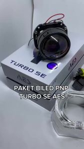 Lampu Depan BILED AES Turbo SE 2.5 Inch+ Shroud + Demon + Relay flat Original Motor Mobil Lengkap
