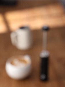 Bincoo Coffee Milk Frother USB Rechargeable | 2-Speed Electric Milk Foam Maker Handheld Mixer & Egg Beate