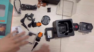 กล้องแอ็กชันกีฬาบันทึกภาพวิดีโอติดหมวกกันน้ำใต้น้ำ4K