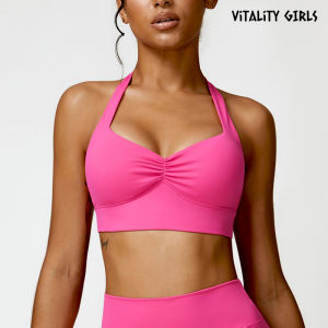 Áo Ngực Tập Yoga Vitality Bé Gáis Cổ Treo Thấm Hút Mồ Hôi Thoáng Khí Nhanh Khô Hỗ Trợ Vừa Phải Dành Cho Nữ